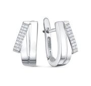 с1205824 Серьги с фианитами бренд Delta (Серебро 925)