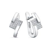 с1205825 Серьги с фианитами бренд Delta (Серебро 925)