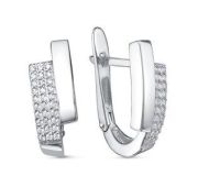 с1205832 Серьги с фианитами бренд Delta (Серебро 925)