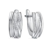 с1203727 Серьги с фианитами бренд Delta (Серебро 925)