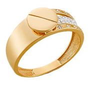 К22746 Кольцо с фианитами из золота (Au 585)