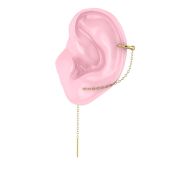 01-208558 серьга конго моносерьга бренд Sanis (Au 585)