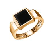 08-540158 Кольцо мужское с ониксом бренд Sanis (Au 585)