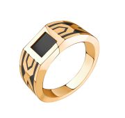 08-500187 Кольцо мужское с ониксом бренд Sanis (Au 585)