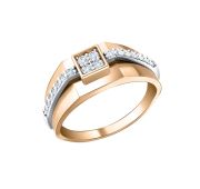 08-117692 Кольцо с фианитами бренд Sanis (Au 585)