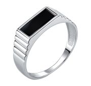 21-72-0800-28231 Кольцо мужское с агатом (Серебро 925)