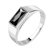 21-72-0008-29159 Кольцо мужское с фианитом (Серебро 925)