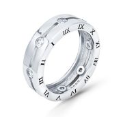 21SET7848a-113 Кольцо с цирконием (Серебро)