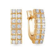 2-845-10-4,58 Серьги с бриллиантами бренд Первая Бриллиантовая Компания (Au 585)