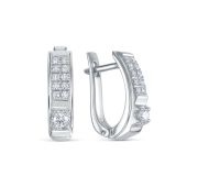 2-709-20-4,85 Серьги с бриллиантами бренд Первая Бриллиантовая Компания (Au 585)