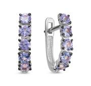 С1175-208-1,89 Серьги с танзанитами (Au 585)