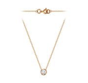 Ц1696-120-2,97 Колье с бриллиантом (Au 585)