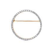 И2463-120-3,05 Брошь с бриллиантами (Au 585)