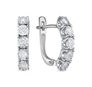 С3027-220-3,36 Серьги дорожка с бриллиантами (Au 585)