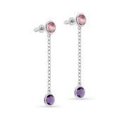 12-308-0200 Серьги пуссеты с алпанитом бренд Kabarovsky  (Серебро 925)