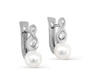 12-612-1500 Серьги с жемчугом бренд Kabarovsky (Серебро 925)