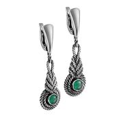 12-249-1983 Серьги с ониксом бренд Kabarovsky (Серебро 925)