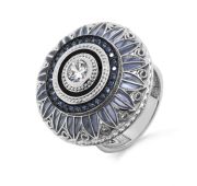 11-400-0101 Кольцо с фианитами бренд Kabarovsky (Серебро 925)