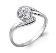 Кольцо с фианитами