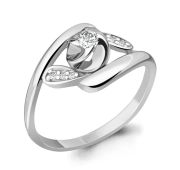 Кольцо с фианитами