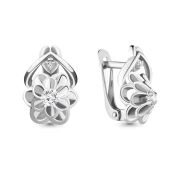 Серьги с фианитами