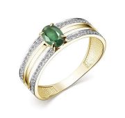 15626-301-2,38 Кольцо с изумрудами бренд Алькор (Au 585)