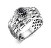 15528-202-6,91 Кольцо с сапфиром бренд Алькор (Au 585)