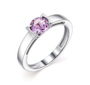 01-1831/00АМ-00 Кольцо с аметистом бренд Алькор (Серебро 925)