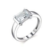 01-1929/00ГХ-00 Кольцо с горным хрусталем бренд Алькор (Серебро 925)