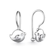 02-3355/00КЦ-00 Серьги детские бренд Алькор (Серебро 925)