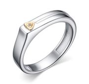 01-4124/000Б-00-2,7 Кольцо с бриллиантом бренд Алькор (Серебро 925)