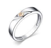 01-3889/000Б-00-2,21 Кольцо с бриллиантом бренд Алькор (Серебро 925)