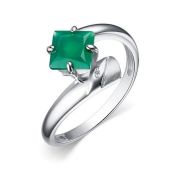 01-4034/БРАГ-00-2,08 Кольцо с агатом бренд Алькор (Серебро 925)