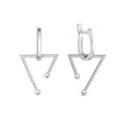 879-2200-5,21 Серьги с бриллиантами бренд Лето (Au 585)