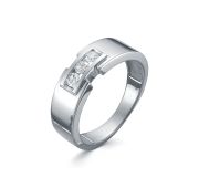 688-1200-4,06 Кольцо с бриллиантами из белого золота бренд Лето (Au 585)