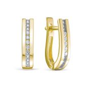 689-2300-3,72 Серьги с бриллиантами бренд Лето (Au 585)