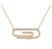 744-5100-2,76 Колье скрепка бренд Лето (Au 585)