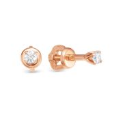 510-210-0,97 Серьги пуссеты бренд Brilliant Style (Au 585)