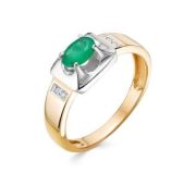 923-1101-2,88 Кольцо с изумрудом бренд Лето (Au 585)