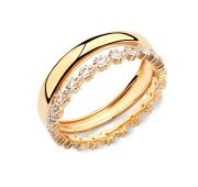 120000D410-175 Кольцо дорожка с фианитами (Au 585)