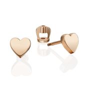 02-4515-00-000-1110-02 Серьги пуссеты сердце бренд Platina (Au 585)