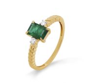 11-21579-1200-1,96 Кольцо с изумрудом бренд Kabarovsky (Au 585)