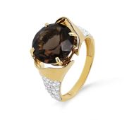 11-21572-2800-6,36 Кольцо с раух топазом бренд Kabarovsky (Au 585)