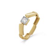 11-21851-1000-1,68 Кольцо с бриллиантом бренд Kabarovsky (Au 585)