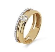 1-2573-10900-2,86 Кольцо с бриллиантом бренд Kabarovsky (Au 585)