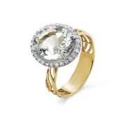 11-21729-21100-4,2 Кольцо с празиолитом бренд Kabarovsky (Au 585)