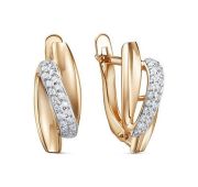 1206774 Серьги с фианитами бренд Delta (Au 585)