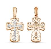 080424 Подвеска крест бренд Delta (Au 585)