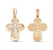 080462 Подвеска крест бренд Delta (Au 585)