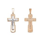 080926 Подвеска крест бренд Delta (Au 585)